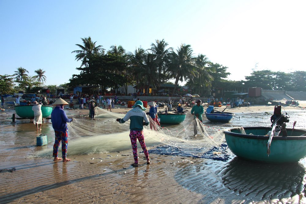 The fishing village in early morning