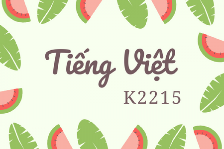 Khóa học tiếng Việt K2215