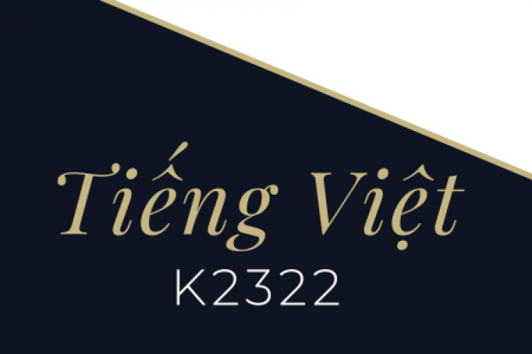 Khóa học tiếng Việt K2322
