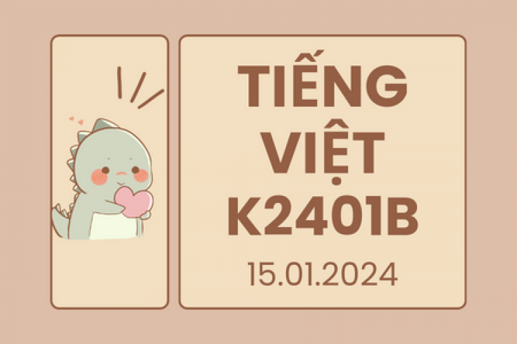 Khóa học tiếng Việt K2401B