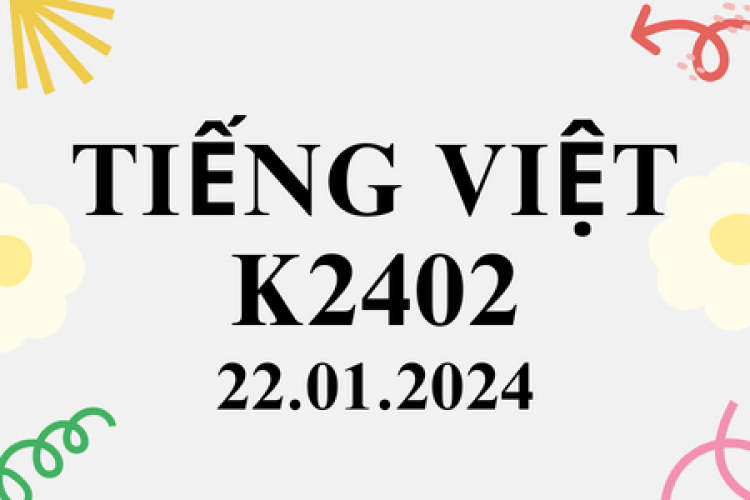 Khóa học tiếng Việt K2402