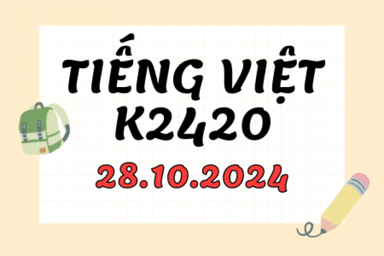 새로운 베트남어 코스 K2420