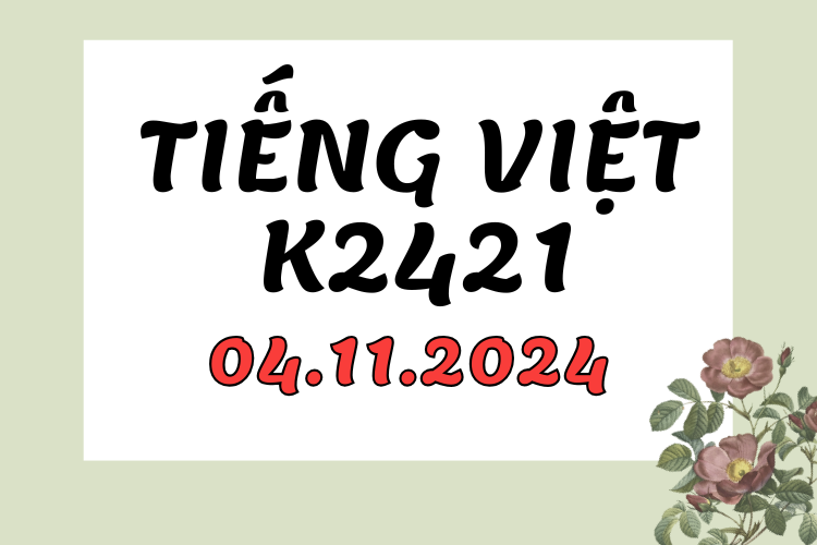 새로운 베트남어 코스 K2421