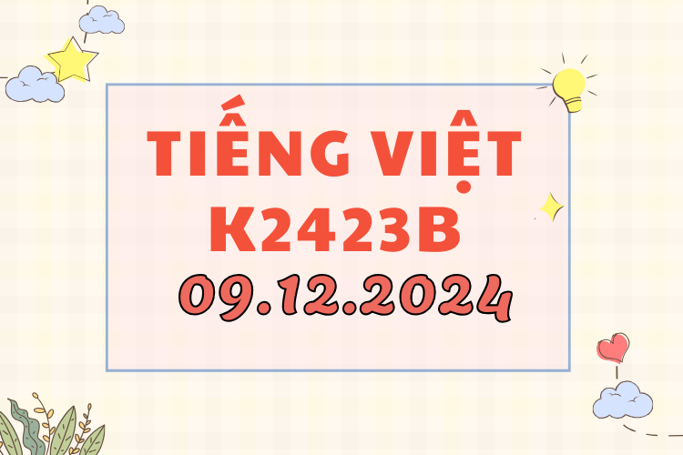 Khóa học tiếng Việt K2423B