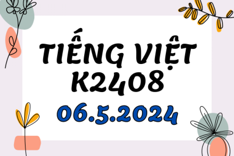 Khóa học tiếng Việt K2408