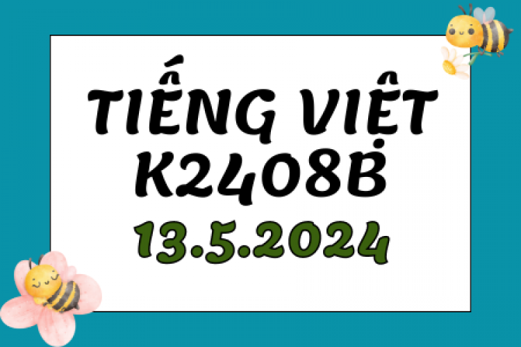 Khóa học tiếng Việt K2408B