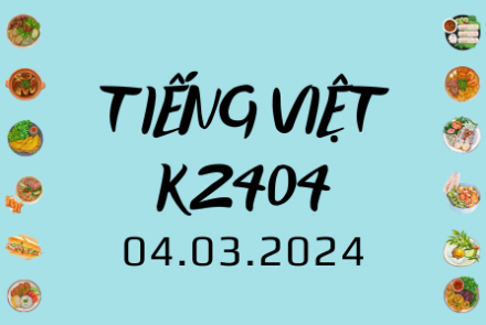 Khóa học tiếng Việt K2404